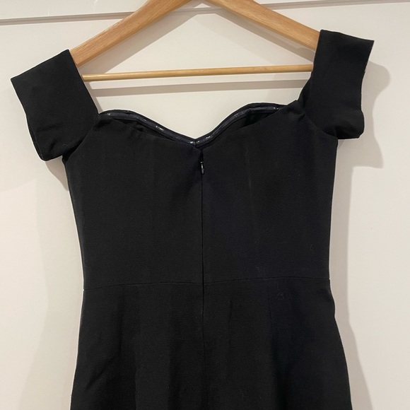 Dress The Population Bailey Off The Shoulder Dress Womens Small Black Boning - Picture 9 of 16